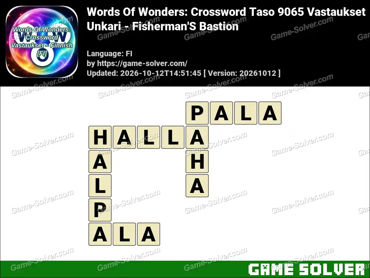 Words Of Wonders: Crossword Taso 9065 Vastaukset – Unkari – Fisherman’S Bastion